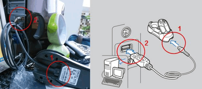 無線掃描槍連接計算機(jī)教程圖解